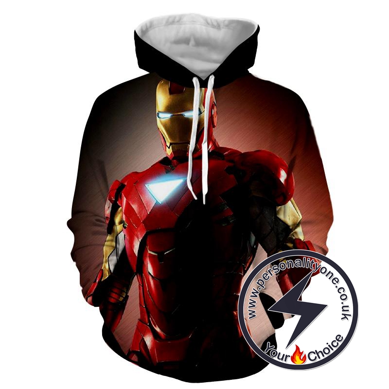 Iron Man - Iron Man 3D - Iron Man Hoodies